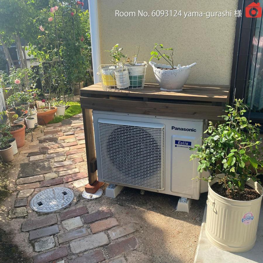 WOODPRO プランター台/花台棚板セット1段(室外機カバー対応 WOODPRO プランター台/花台棚板セット1段(室外機カバー対応