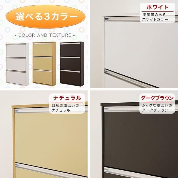 新品未使用！ 下駄箱 薄型 シューズボックス スリム コンパクト フラップ扉 靴箱 幅65 奥行17 薄い 完成品 【1874046102】(11960円)