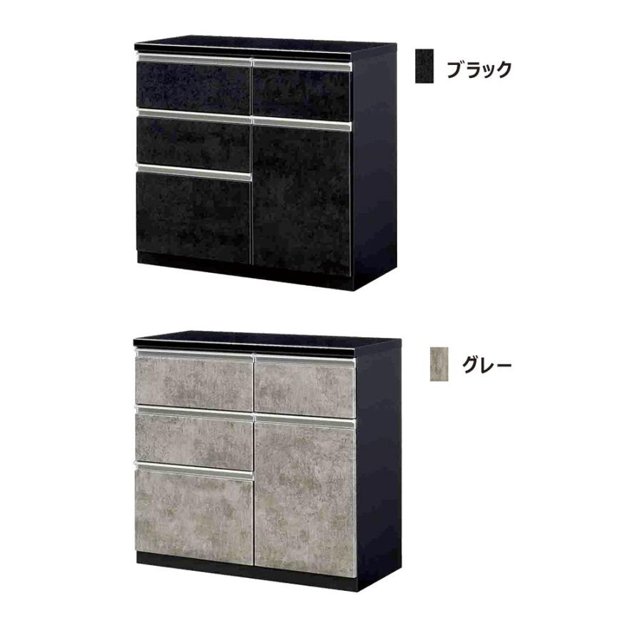 キッチンカウンター 幅90 レンジ台 キッチンボード 食器棚 セラミック