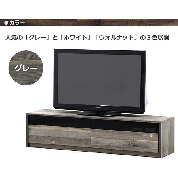 テレビ台 ローボード 150cm ホワイト グレー ブラウン 引き出し レール付き 国産 白 テレビボード ロータイプ TV台｜woodsystem3｜03