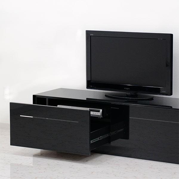 幅150 おしゃれ ローボード 黒 人気 モダン ガラス 北欧 テレビ台 テレビボード ブラック 強化ガラス Fimolux Com