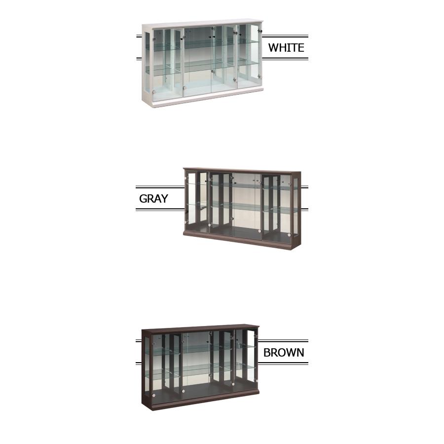 コレクションケース コレクションボード 棚 ガラス 薄型 幅140cm 高さ83cm｜woodsystem3｜02