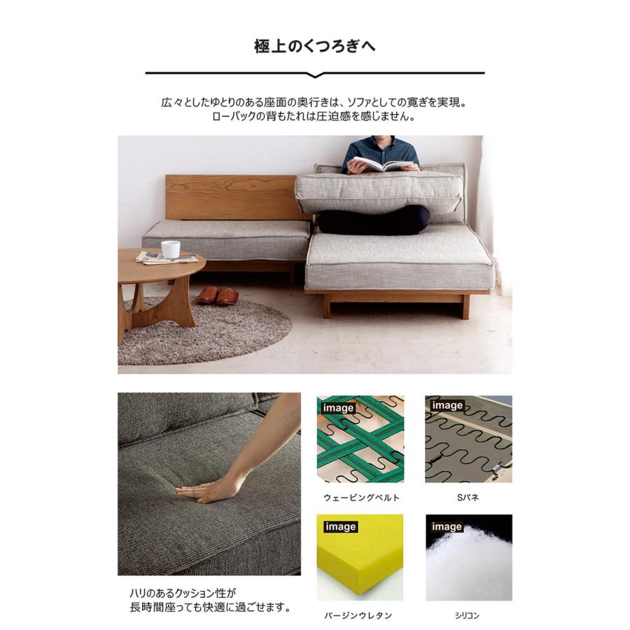 【25・26日限定 ポイント10倍】カウチソファー 3人掛け L字 おしゃれ コンパクト ファブリック コーナー 北欧