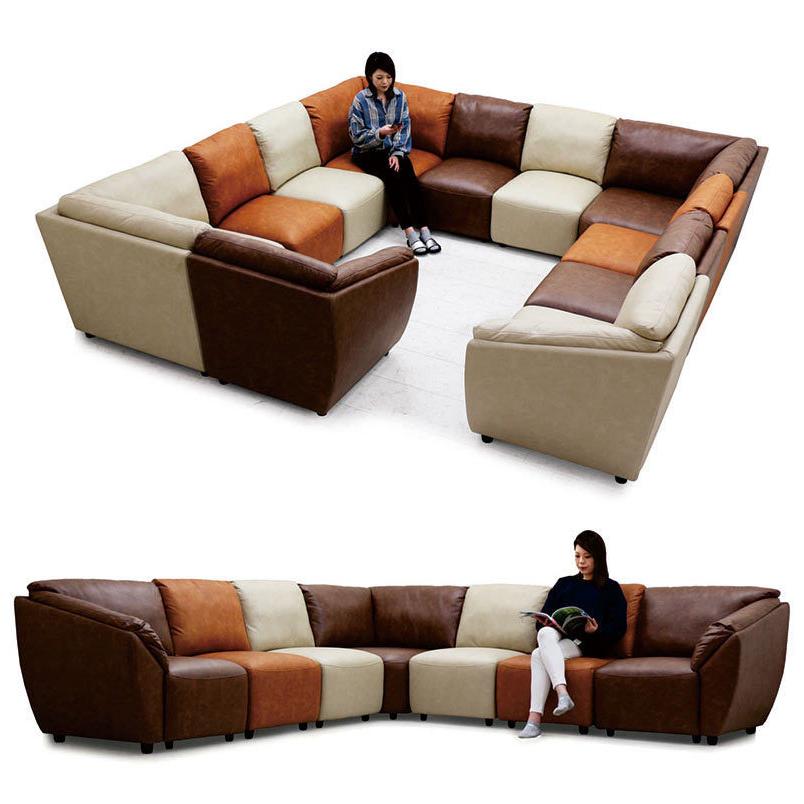 2/22限定 ポイント10倍】コーナーソファー 4人掛け 5人掛け カウチ