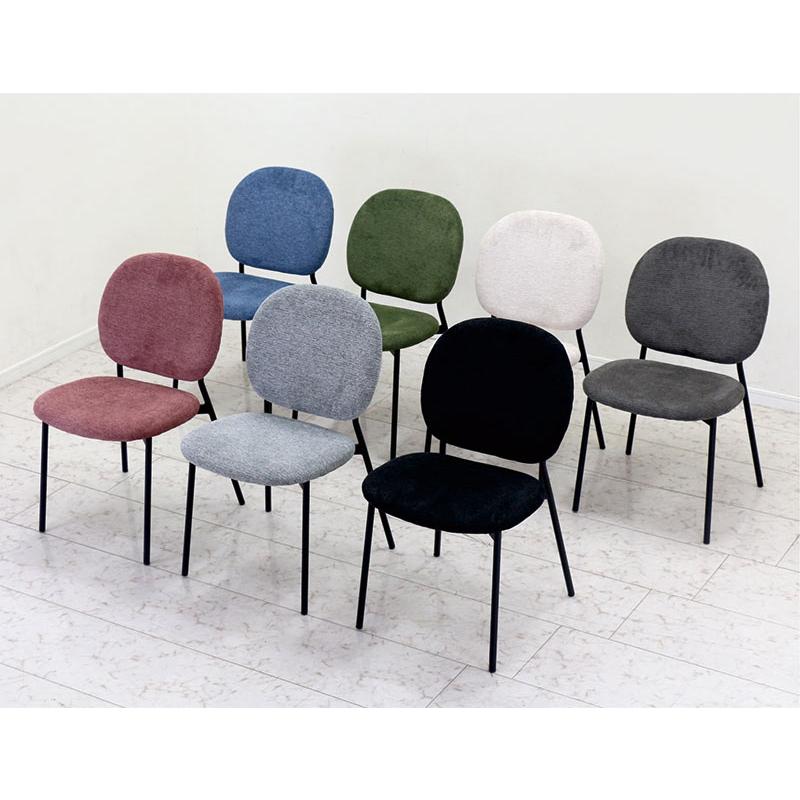 ダイニングチェア 4脚セット 肘なし ファブリック おしゃれ : 収納家具