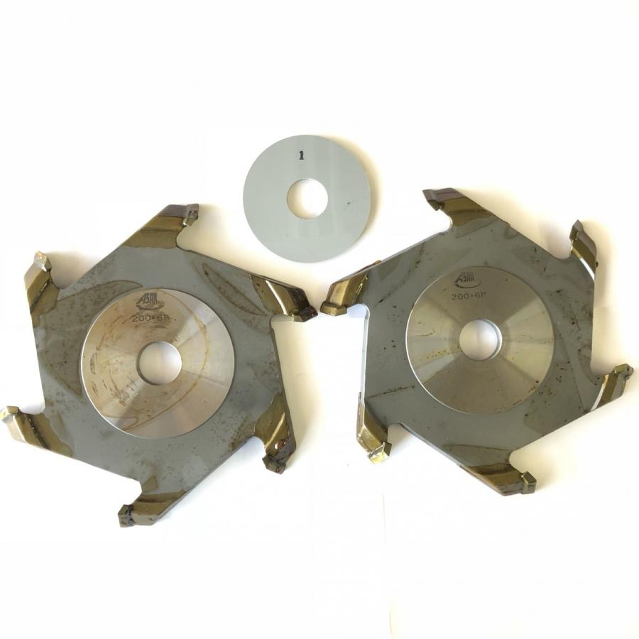 アサノ 組手越カッター 200×6P 3.5〜6.0 （2枚組） 木工機械 