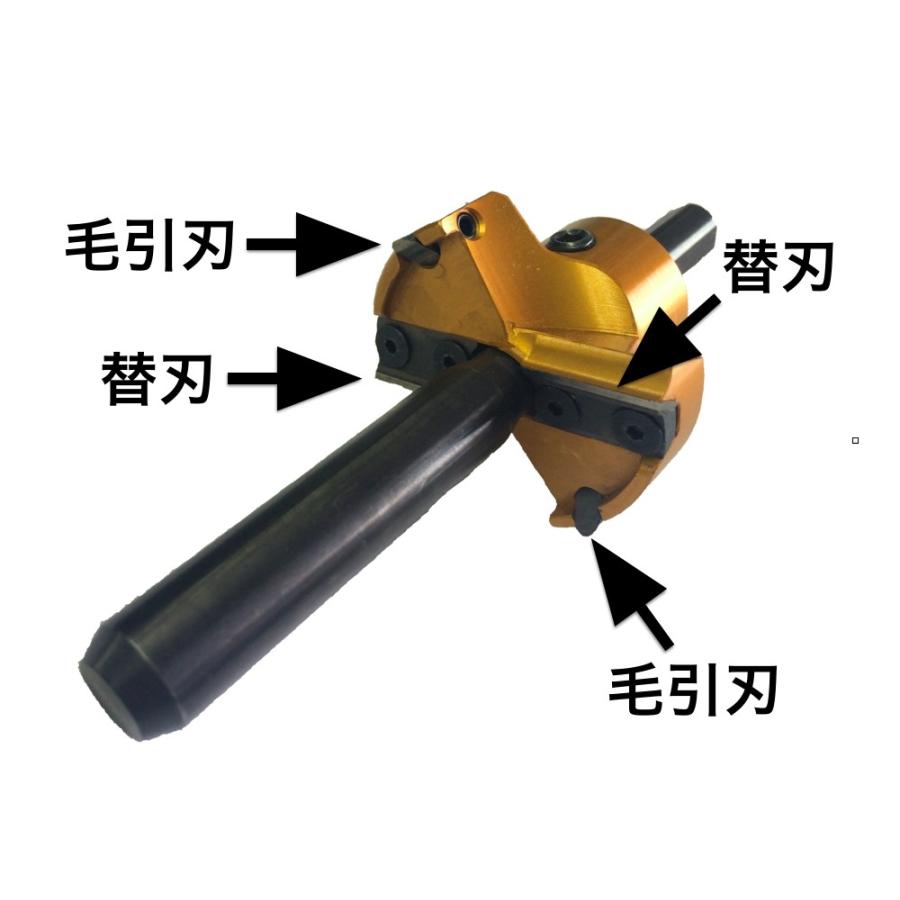 アサノ式 チェンジ座堀カッター替刃 毛引刃 4ヶ入 : ウッドツール