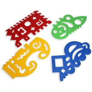 おえかき定規 4枚セット Ptrg28 3 木のおもちゃ ウッドワーロック 通販 Yahoo ショッピング