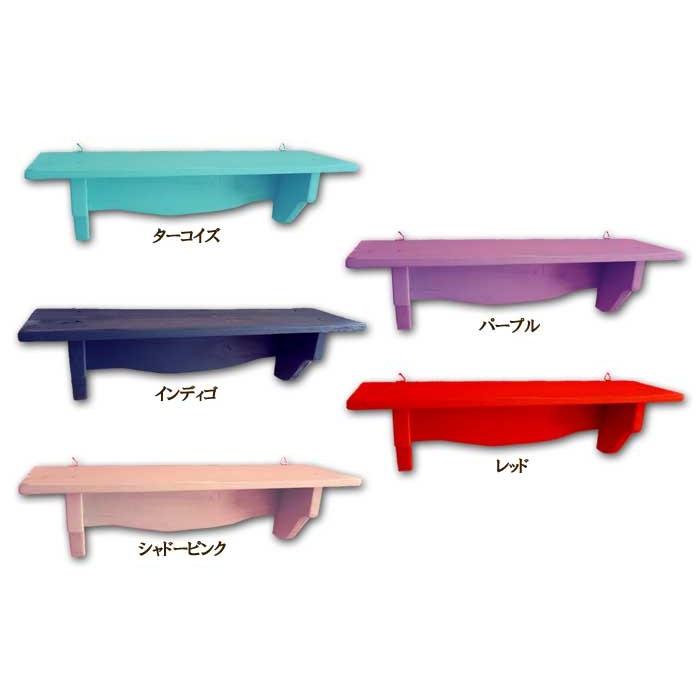 アンティーク調 木製ウォールシェルフ フック付 (コーナーカップボード