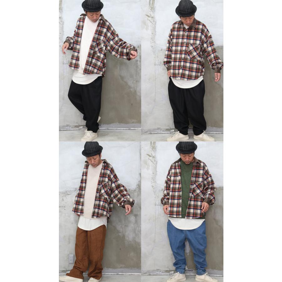 トレンドイン！』AW!!バルーン袖チェック柄ビッグシャツ