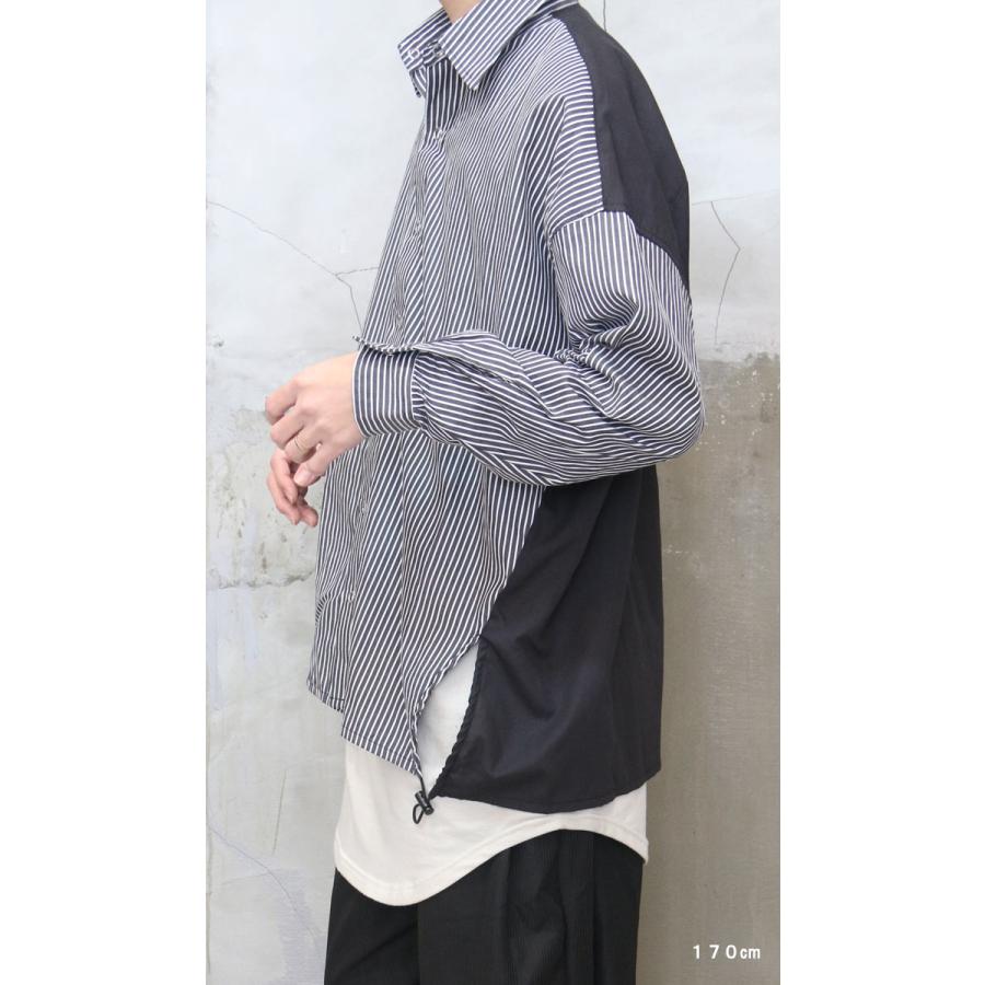 ストライプシャツ [M便 1/1] トップス メンズ シャツ シンプルシャツ