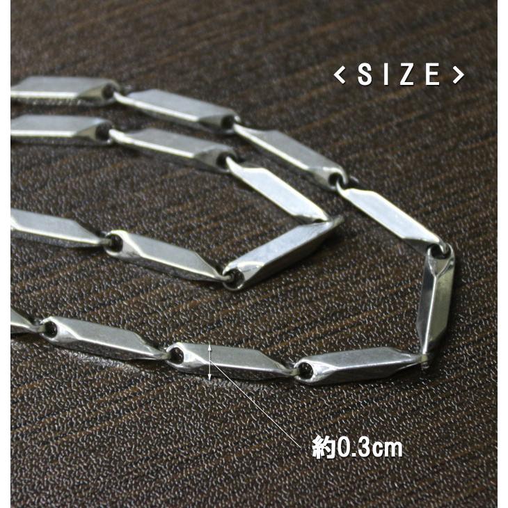 チェーンネックレス メンズ [M便 1/1] シルバーネックレス ツイスト