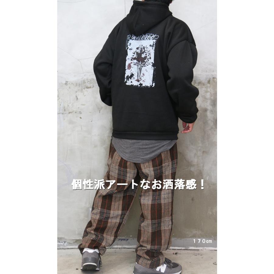 プリントビッグパーカー メンズ プリントパーカー ビッグパーカー