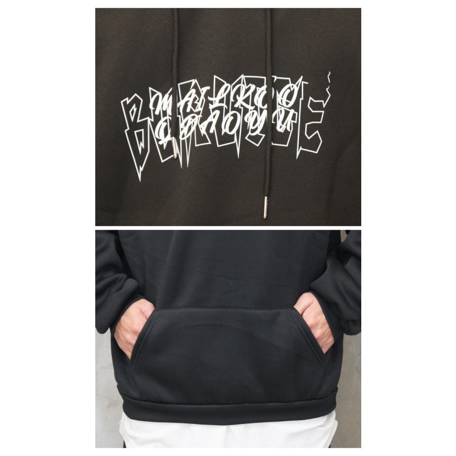 プリントビッグパーカー メンズ プリントパーカー ビッグパーカー