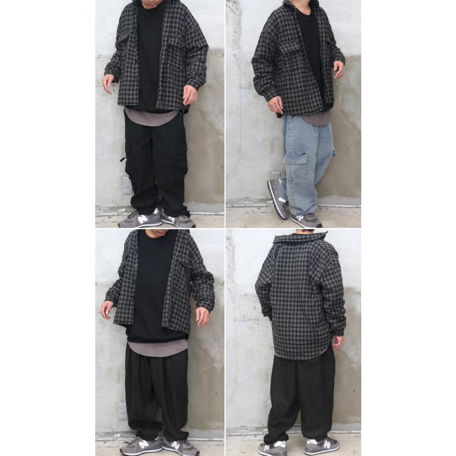 千鳥格子ビッグジャケット メンズ 千鳥格子ジャケット ビッグ