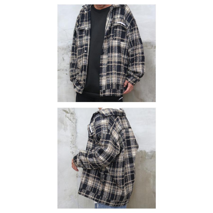 大人仕様の秋冬チェック』AW!!チェック柄ビッグシャツジャケット