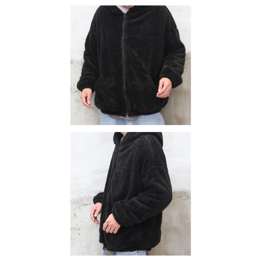 ジップアップボアジャケット アウター メンズ ジャケット メンズ