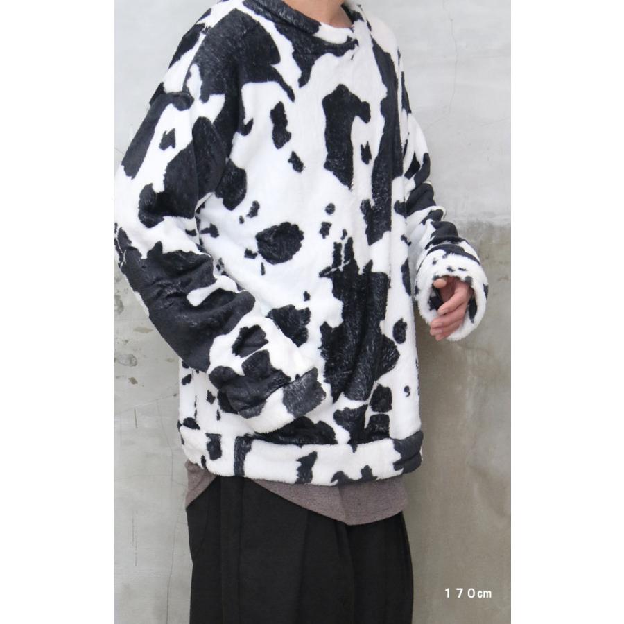 Semon cow柄 カウ柄　トップス　ボトムス　セット カウ柄ビッグトレーナー トップス メンズ トレーナー 牛柄 うし柄 カウ