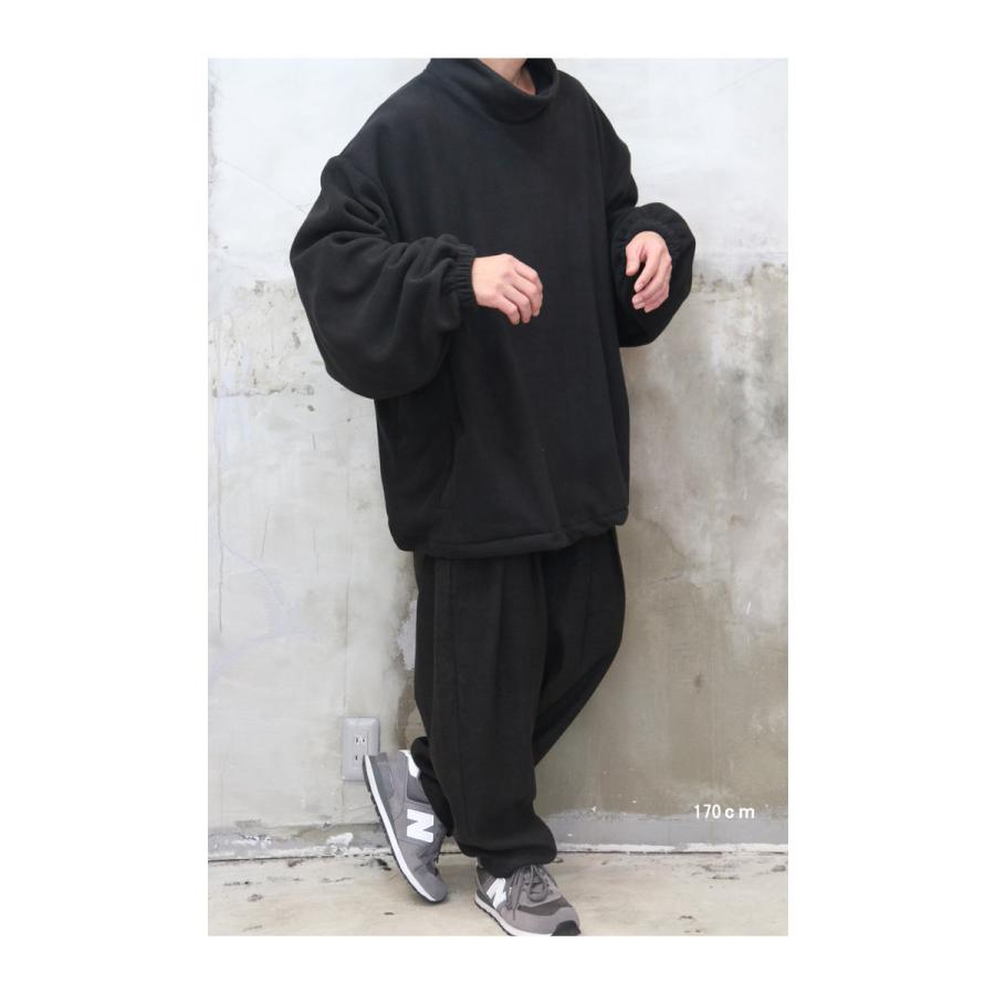 フリースビッグプルオーバー メンズ ハイネックプルオーバー フリース