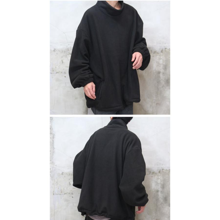 フリースビッグプルオーバー メンズ ハイネックプルオーバー フリース