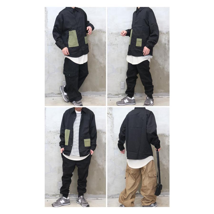 アシメシャツ メンズ アシンメトリーシャツ [M便 1/1] シャツ ポケット