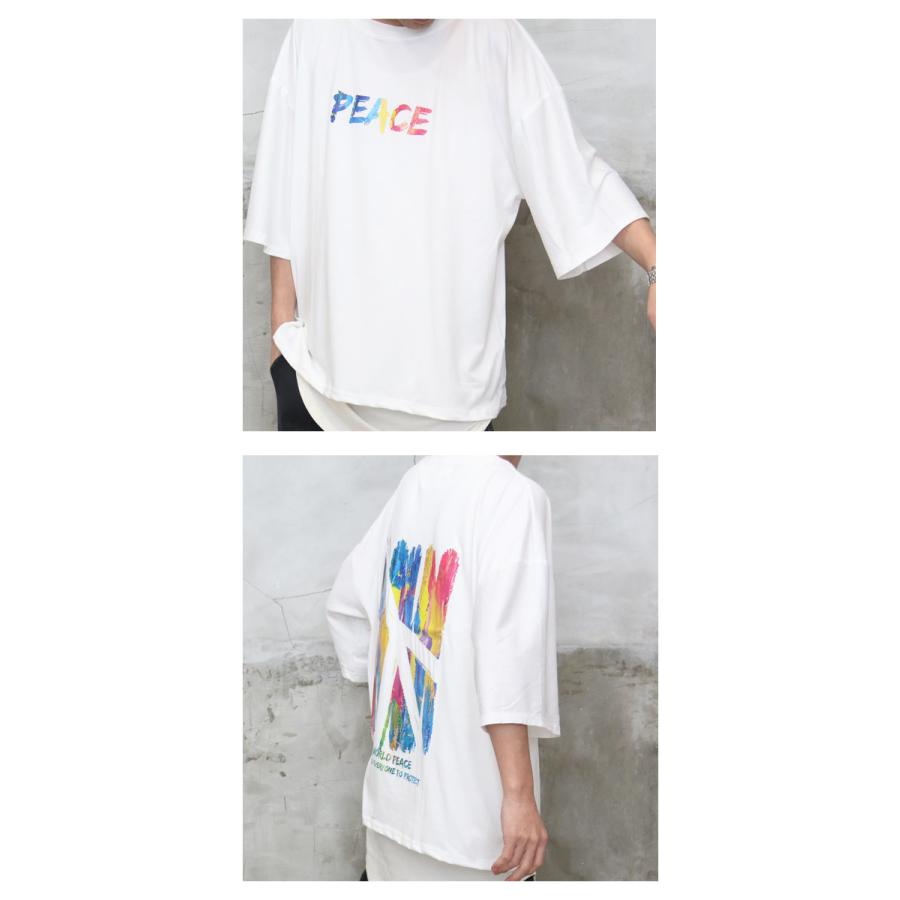 その他ブランド / Tシャツ/M/コットン/WHT/プリント// プリントビッグTシャツ メンズ [M便 1/1] プリントTシャツ ビッグT