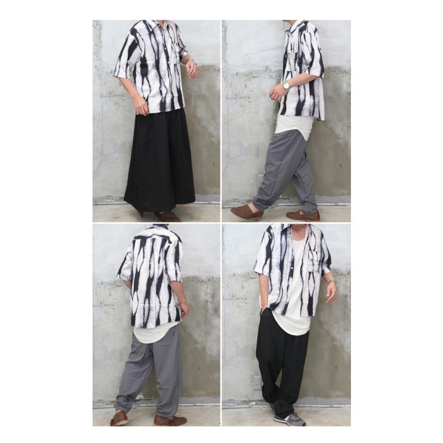 バーゲン 総柄シャツ メンズ [M便 1/1] 柄シャツ 半袖シャツ 5分袖