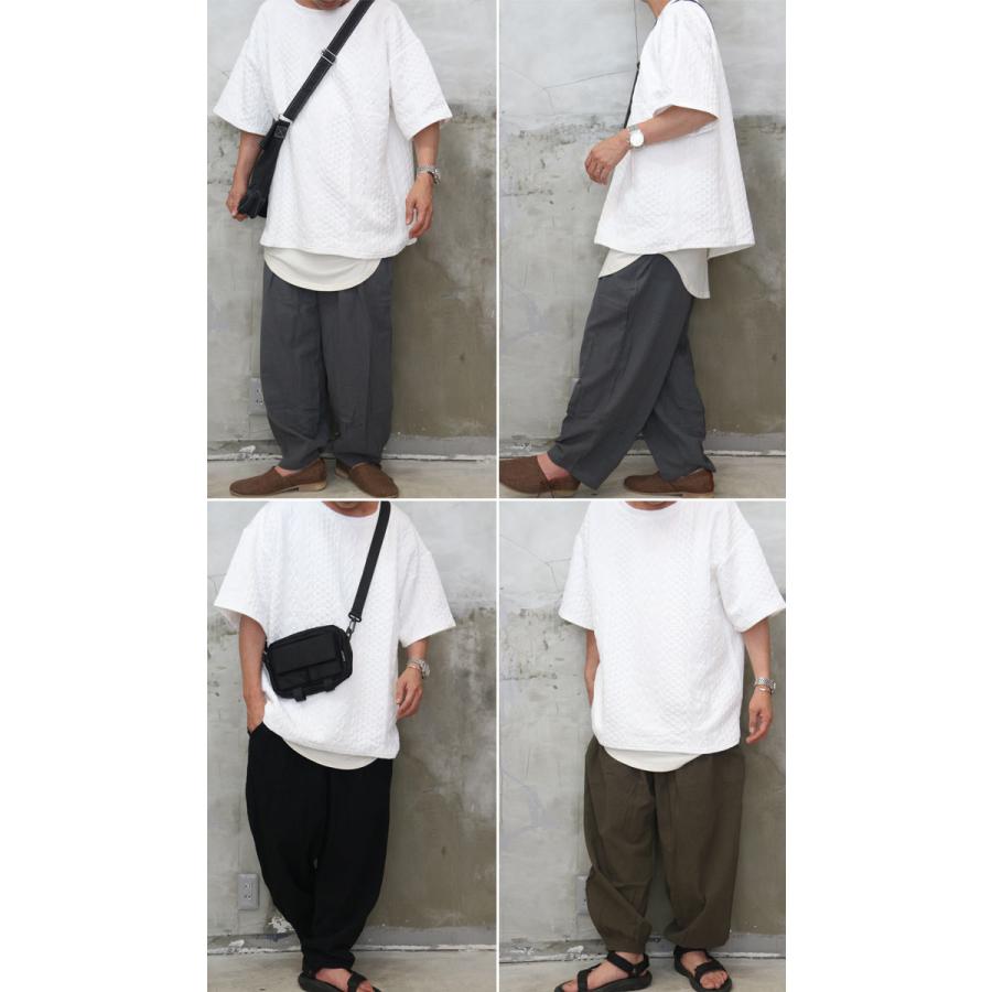 5分袖ビッグTシャツ メンズ [M便 1/1] 半袖Tシャツ 5分袖Tシャツ 無地T