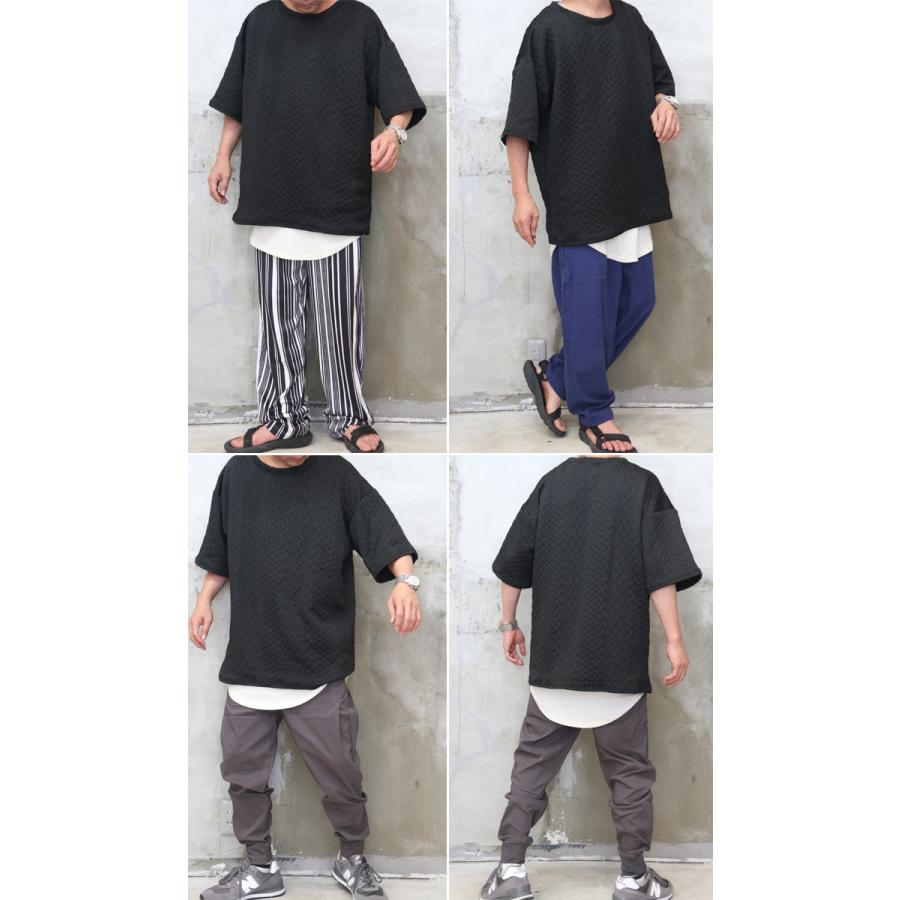 5分袖ビッグTシャツ メンズ [M便 1/1] 半袖Tシャツ 5分袖Tシャツ 無地T