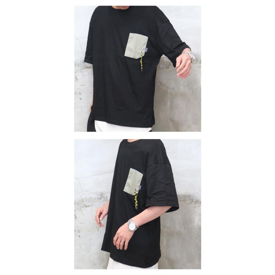 半袖Tシャツ [M便 1/1] 5分袖Tシャツ 無地Tシャツ ポケットTシャツ