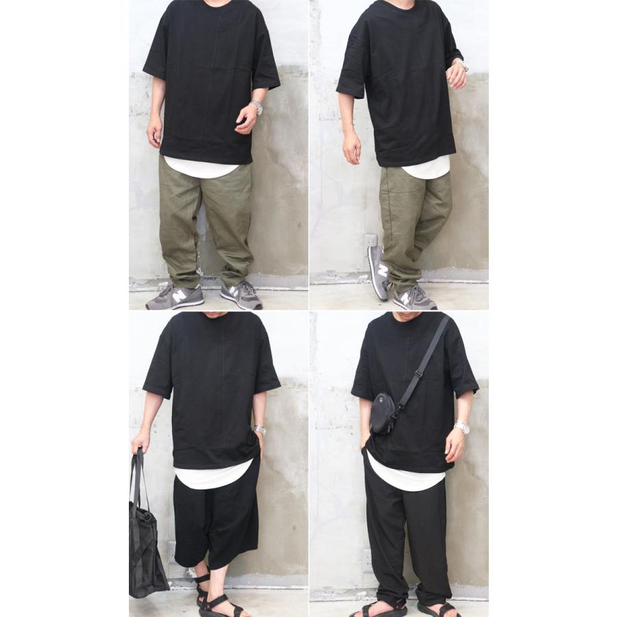 アシンメトリービッグTシャツ メンズ [M便 1/1] Tシャツ 半袖Tシャツ