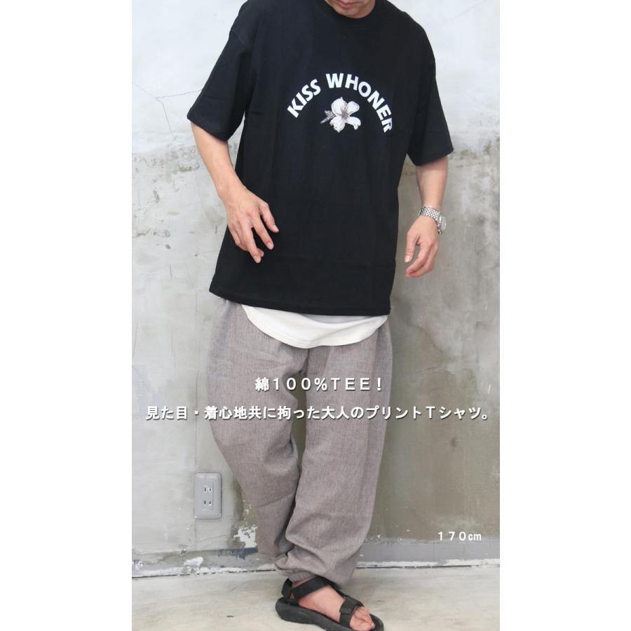 美品✨レオナール 半袖 Tシャツ 花柄 黒 コットン 綿 人気デザイン セール Tシャツ メンズ 半袖 テディベア フラワー プリント 花柄 クマ