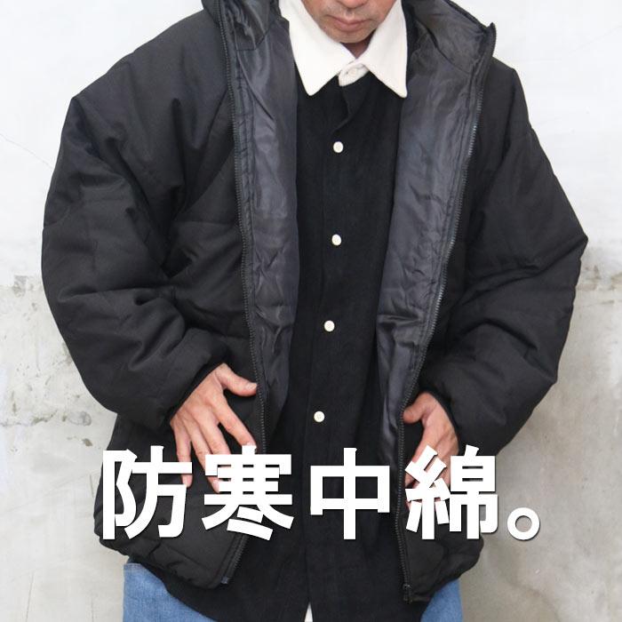 フード付き中綿ジップアップジャケット メンズ 中綿ジャケット