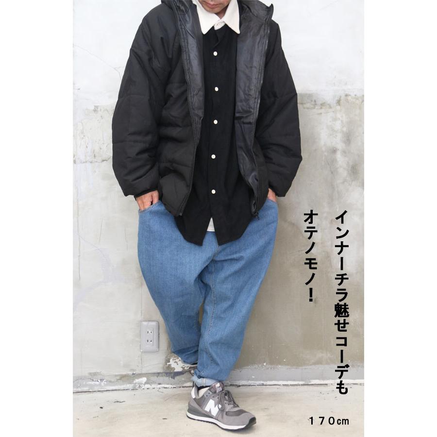 フード付き中綿ジップアップジャケット メンズ 中綿ジャケット