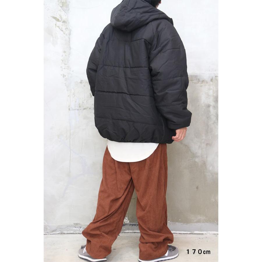 フード付き中綿ジップアップジャケット メンズ 中綿ジャケット