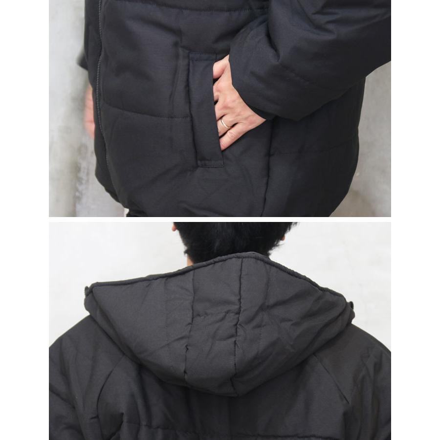 フード付き中綿ジップアップジャケット メンズ 中綿ジャケット
