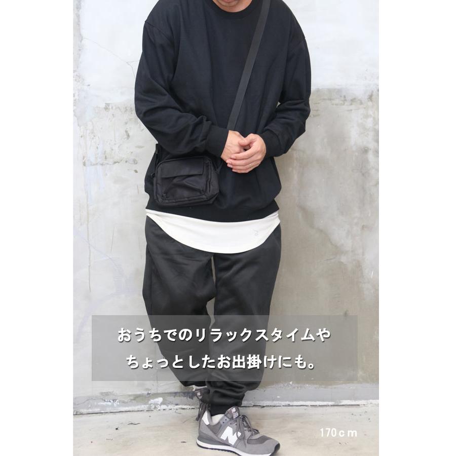 裏ボアトレーナー ビッグトレーナー メンズ トレーナー 無地 ブラック