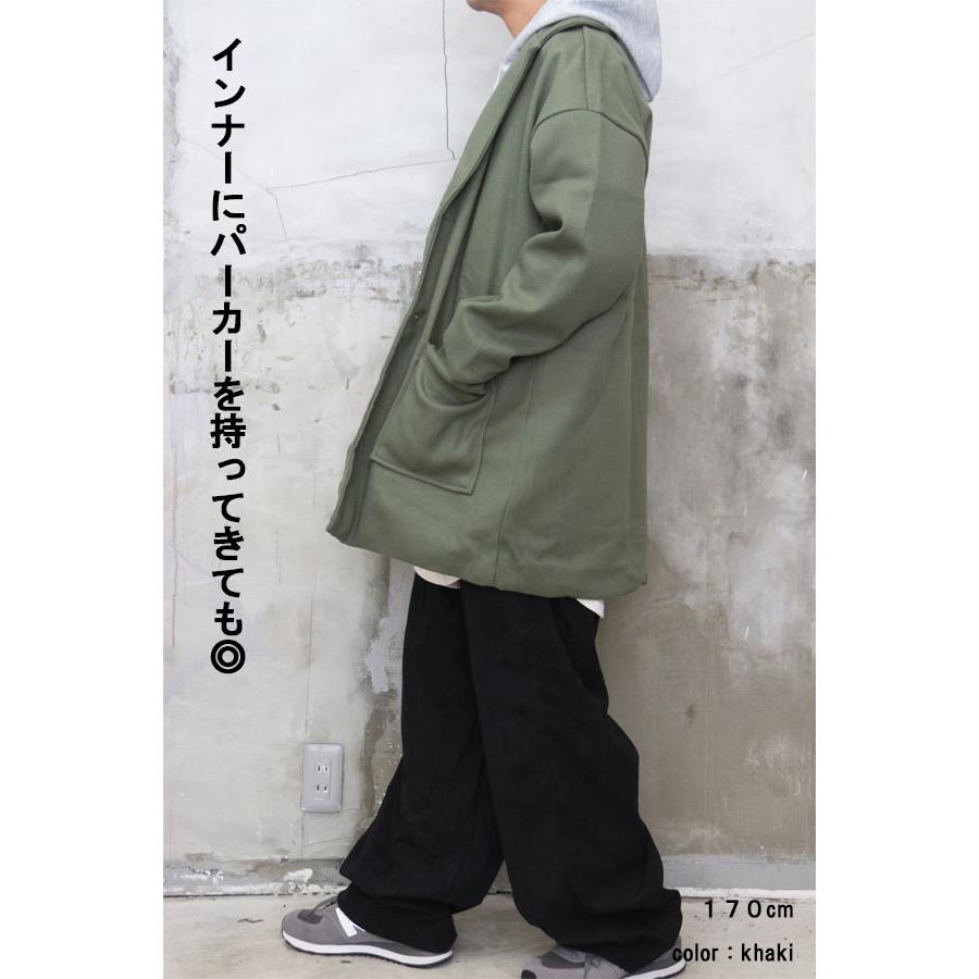 メルトンジャケット メンズ 無地ジャケット ジャケット アウター 秋冬