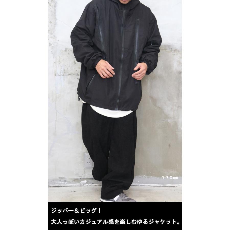 ジッパーデザインビッグジャケット メンズ ジッパージャケット