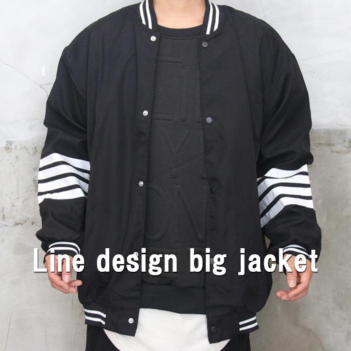 ラインデザインビッグジャケット メンズ ラインジャケット ジャケット