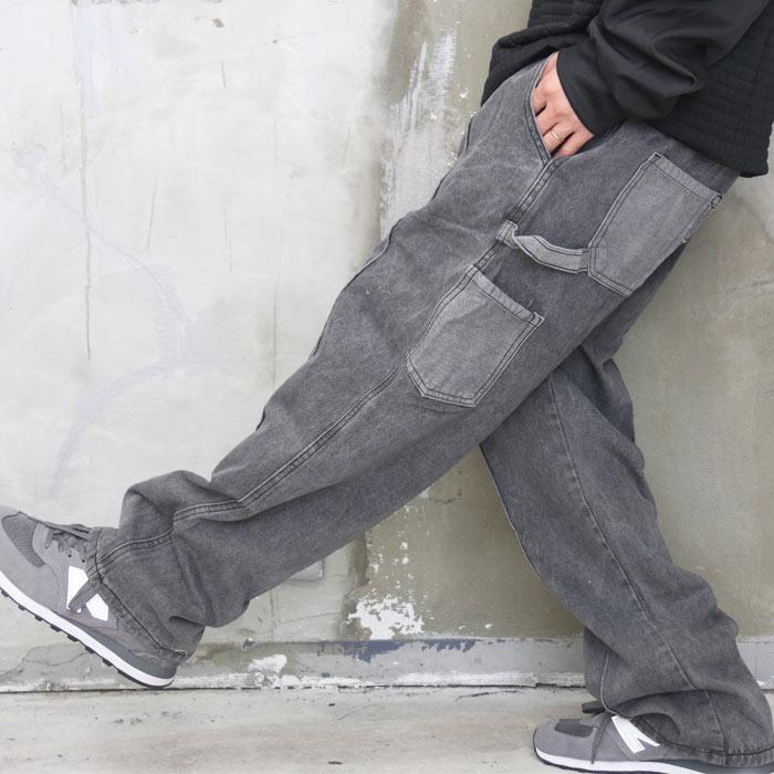ordinary fits ワイドデニム ペインター ペンキ ヴィンテージ加工 