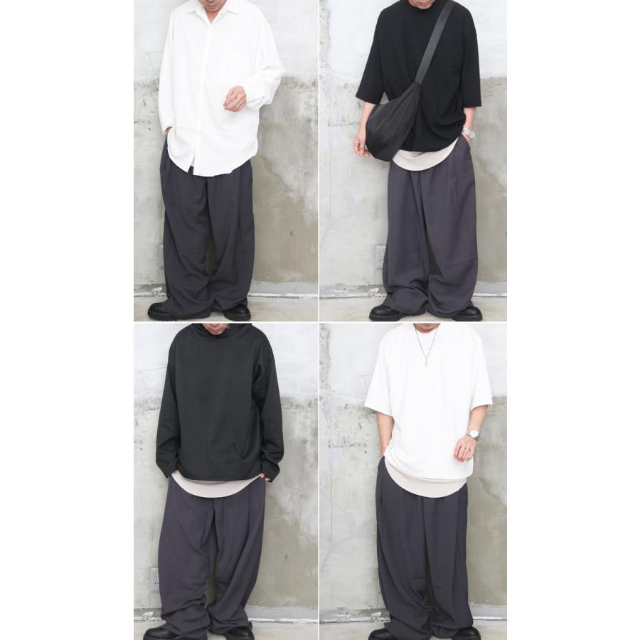 ワイドスラックス メンズ スラックスワイドパンツ [M便 1/1] ワイド