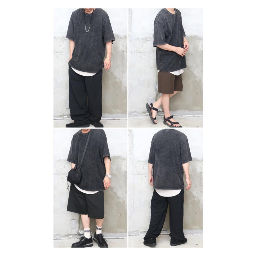 硫化染めビッグTシャツ メンズ [M便 1/1] 硫化染めTシャツ ビッグT
