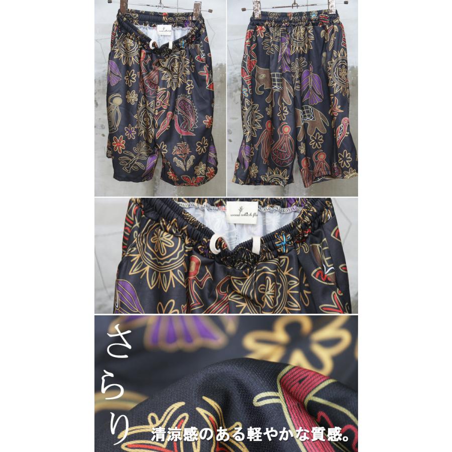 総柄ショートパンツ メンズ [M便 1/1] ハーフパンツ エスニック柄