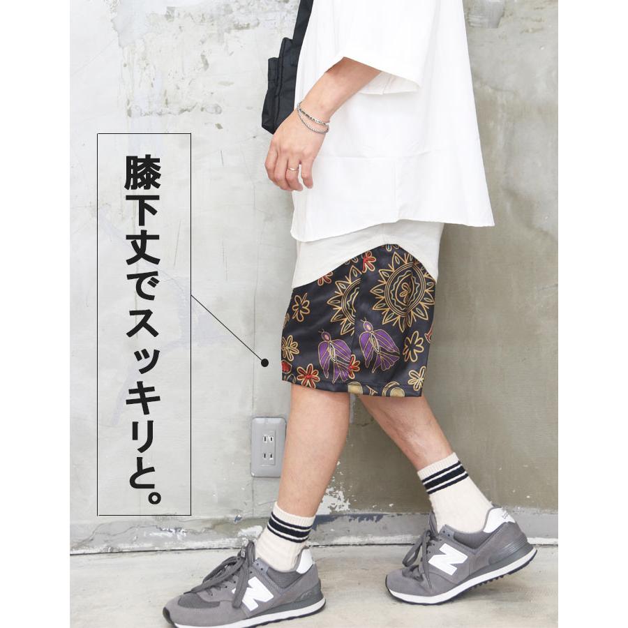 総柄ショートパンツ メンズ [M便 1/1] ハーフパンツ エスニック柄