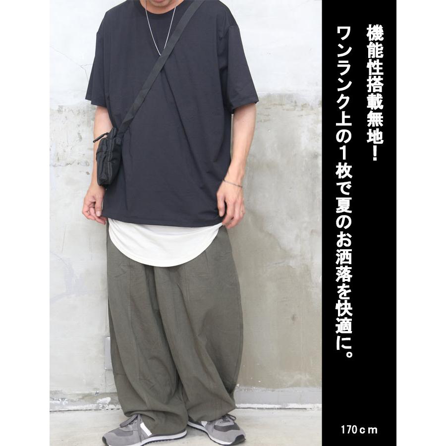 接触冷感Tシャツメンズ [M便 1/1] オーバーサイズTシャツ ビッグT 