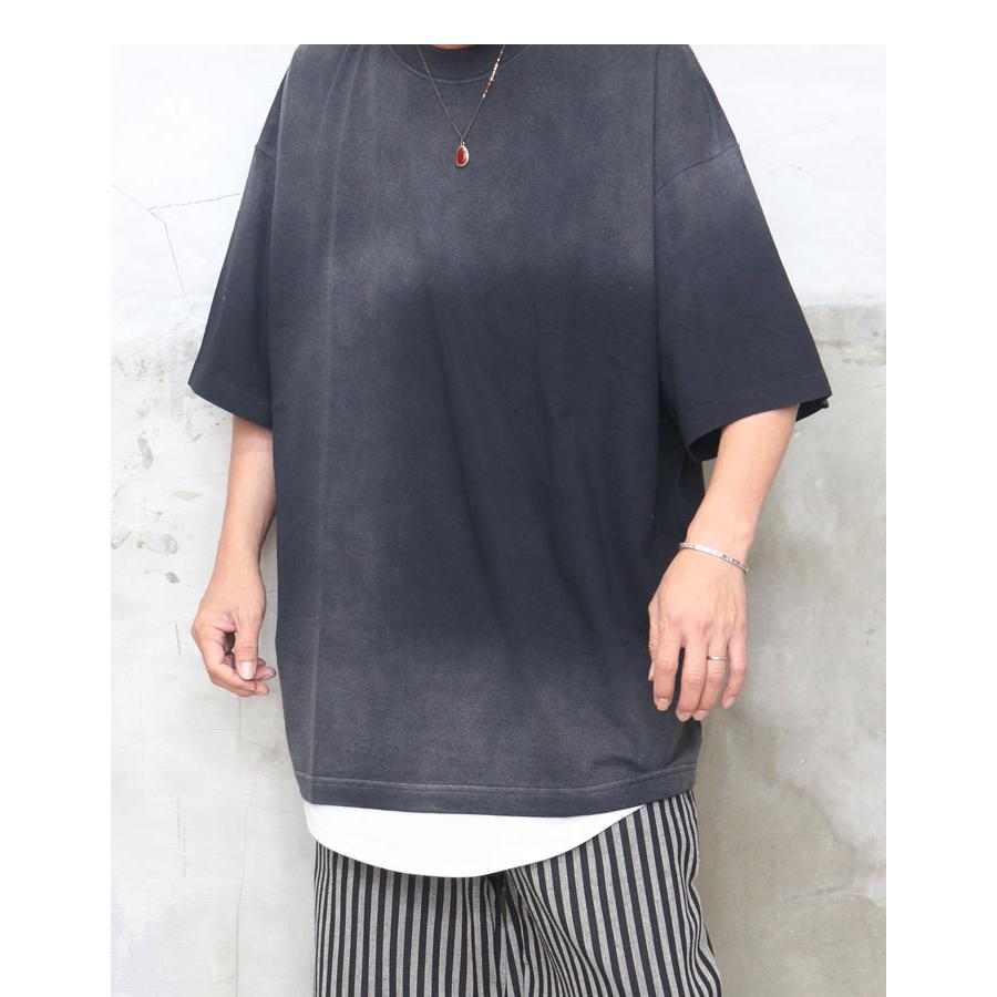 グラデーションTシャツ メンズ [M便 1/1] ビッグTシャツ オーバー