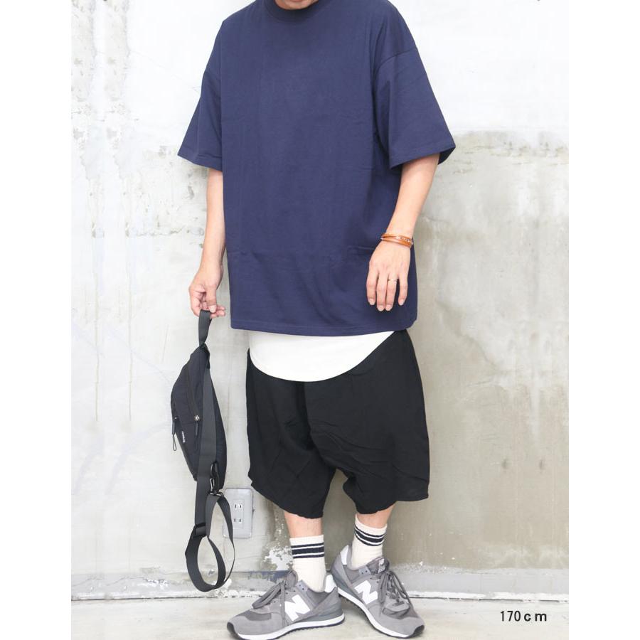 サルエルパンツ メンズ [M便 1/1] クロップドパンツ サルエルハーフ