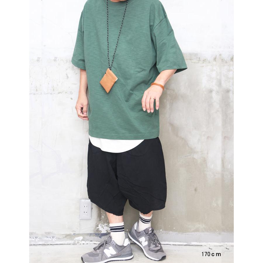 サルエルパンツ メンズ [M便 1/1] クロップドパンツ サルエルハーフ