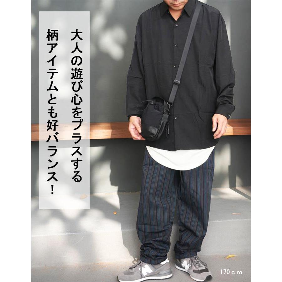 長袖シャツ メンズ [M便 1/1] 無地シャツ シンプルシャツ ビッグシャツ